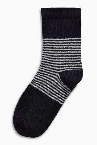 Grey Mono Socks Five Pack (Older Boys)